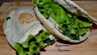 Перекус с лепешками