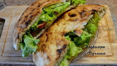 перекус с лепешками