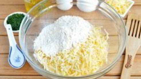 сырные лепешки с разными начинками