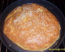 Творожно-сырная лепешка