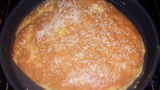 Творожно-сырная лепешка