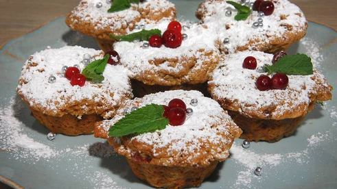 ароматные новогодние маффины