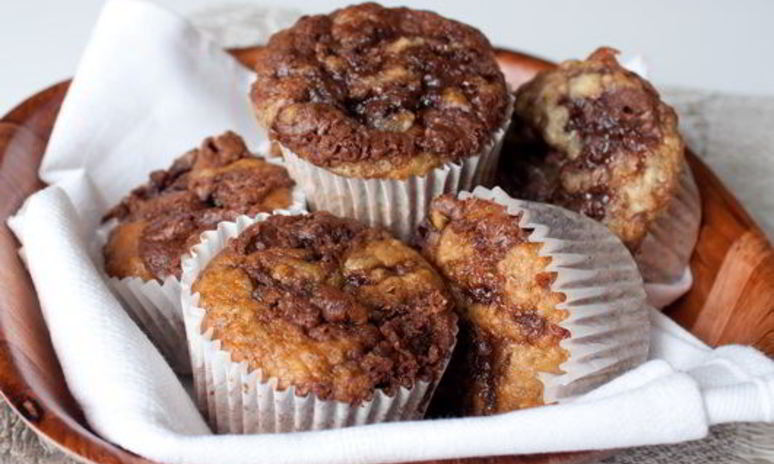 Рецепт банановых маффинов с нутеллой