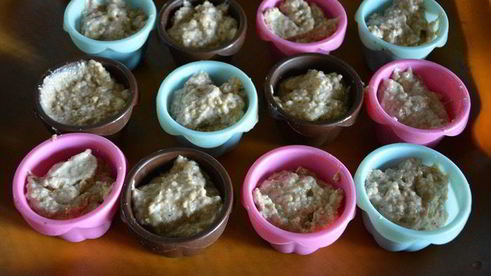 банановые маффины с овсяными хлопьями