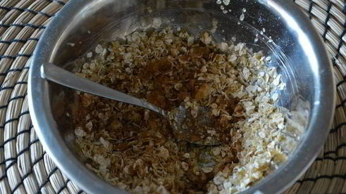 банановые маффины с овсяными хлопьями