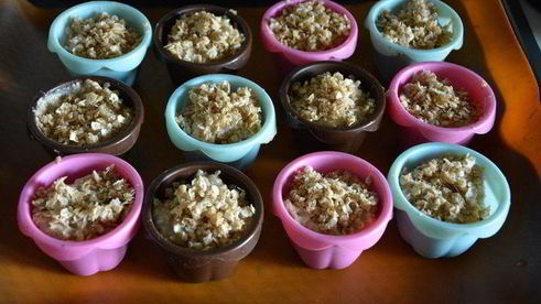 банановые маффины с овсяными хлопьями