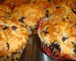 Черничные маффины