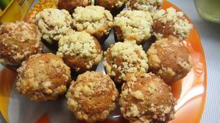 Хрустящие банановые маффины