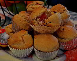 Клюквенно-мармеладные маффины