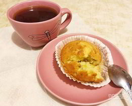 Лимонно-мятные маффины на сметане