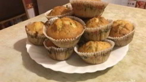 лимонно-мятные маффины на сметане