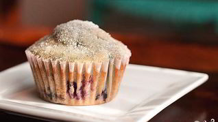 Лимонные маффины с черникой