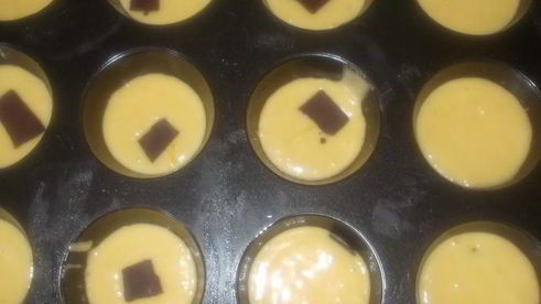 лимонные маффины с шоколадом