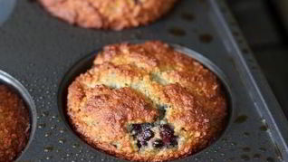 Маффин с ягодой без муки и глютена