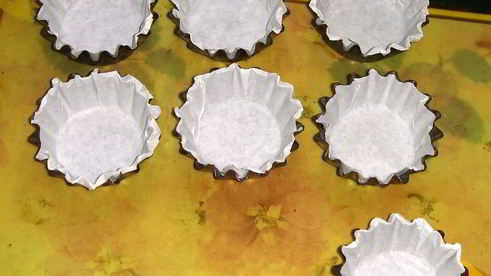 маффины бисквитные с молочно-белым шоколадом