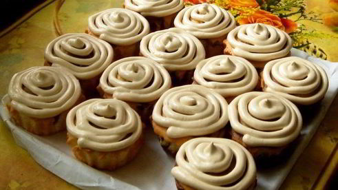 маффины бисквитные с молочно-белым шоколадом