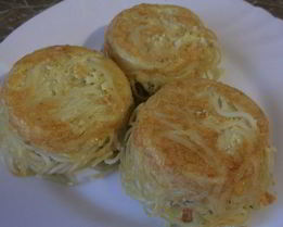 Маффины из спагетти