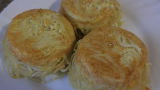 Маффины из спагетти