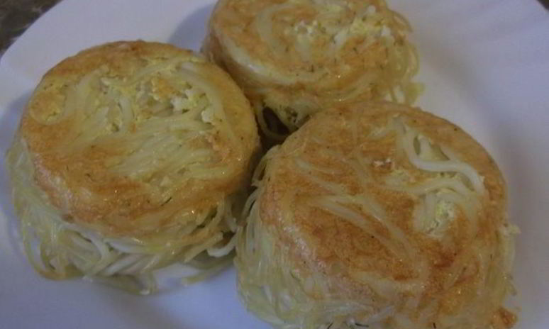 Рецепт маффинов из спагетти