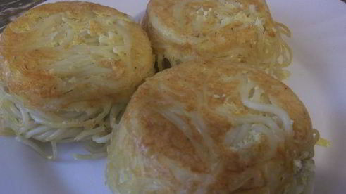 маффины из спагетти