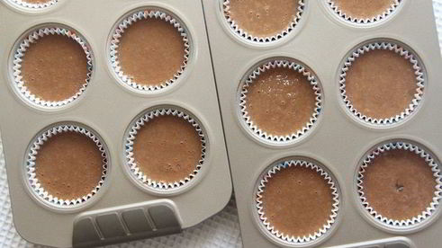 маффины мокко — двойной шоколад с клубникой