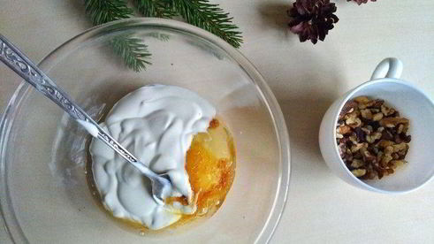 маффины с ананасами и грецкими орехами