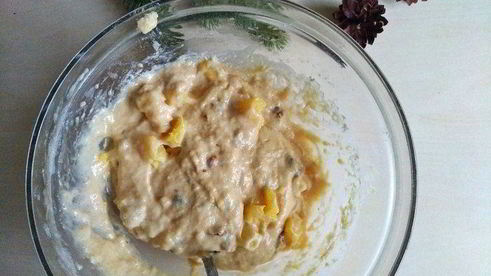 маффины с ананасами и грецкими орехами