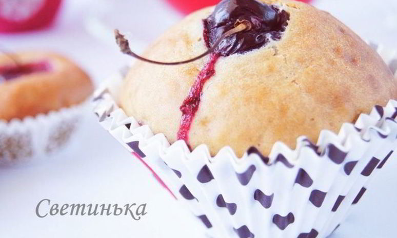 Рецепт маффинов с черешней