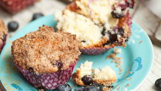 Маффины с черникой и корицей