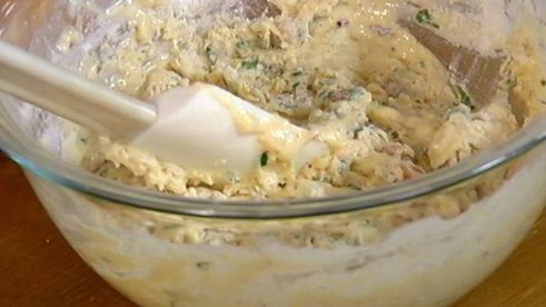 маффины с хрустящим беконом и луком