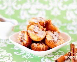 Маффины с посыпкой и ванильной глазурью