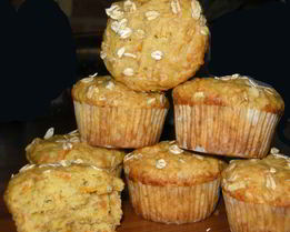 Маффины с тыквой, бананом и морковью