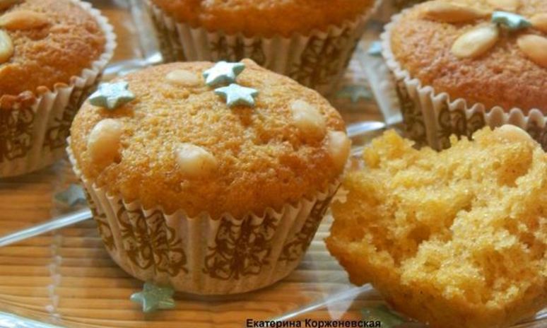Рецепт маффинов с тыквой и кедровыми орешками