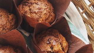 Маффины с вишней