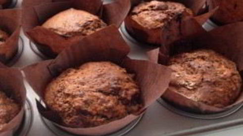 маффины с вишней