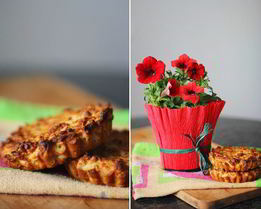 Маффины с яблоком и овсяными хлопьями