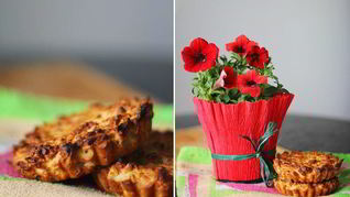 Маффины с яблоком и овсяными хлопьями