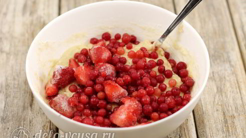 маффины с ягодами