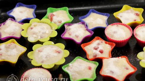 маффины с ягодами