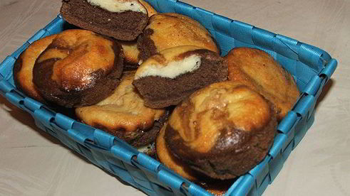 маффины темное дно