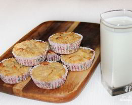 Маффины творожные с бананом
