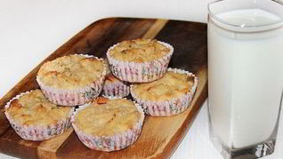 Маффины творожные с бананом
