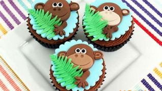 Новогодние маффины с обезьянами