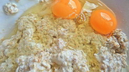 овсяные маффины с арахисом и яблоками