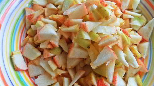 овсяные маффины с арахисом и яблоками