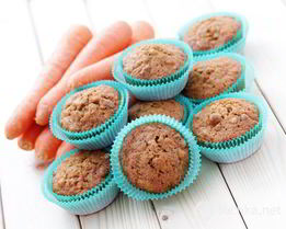 Постные яблочные маффины