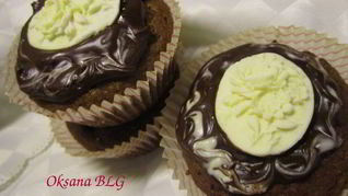 Шоколадно-банановые маффины