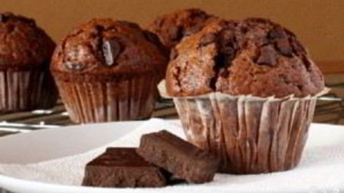 шоколадные маффины с шоколадной крошкой
