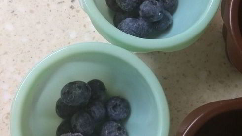 творожные маффины с голубикой