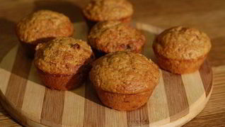 Тыквенные маффины с изюмом и имбирем